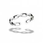 Sterling Silver Cable Link Toe Ring